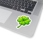 Lucky Four-Leaf Clover Kiss-Cut Sticker — St. Patrick’s Day Decal