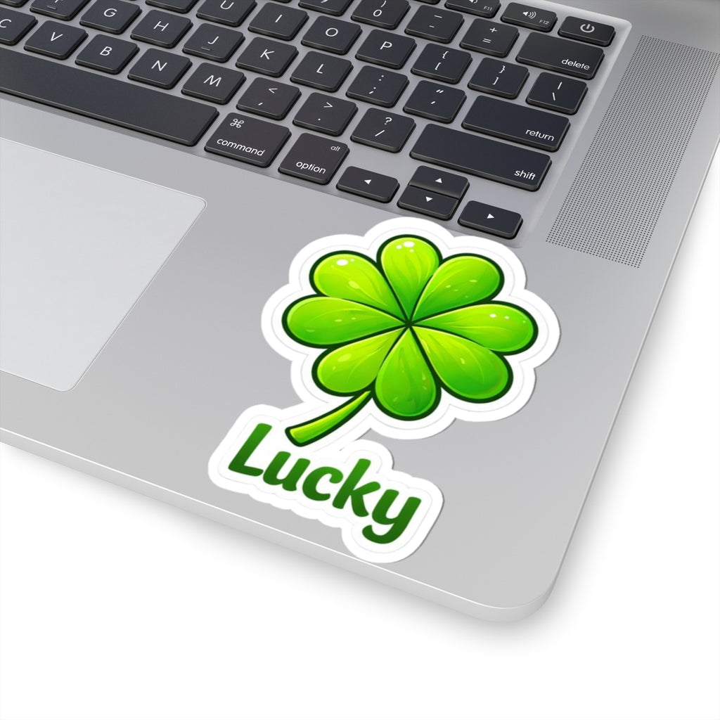 Lucky Four-Leaf Clover Kiss-Cut Sticker