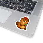 Canadian Lucky Clover Beaver — Premium Vinyl Decal