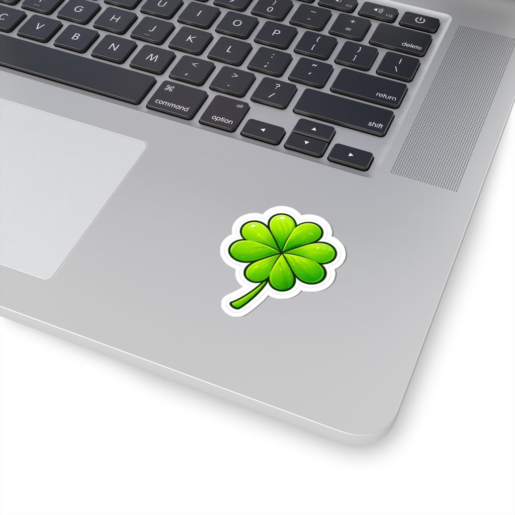 Lucky Four-Leaf Clover Kiss-Cut Sticker — St. Patrick’s Day Decal