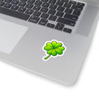 Lucky Four-Leaf Clover Kiss-Cut Sticker — St. Patrick’s Day Decal
