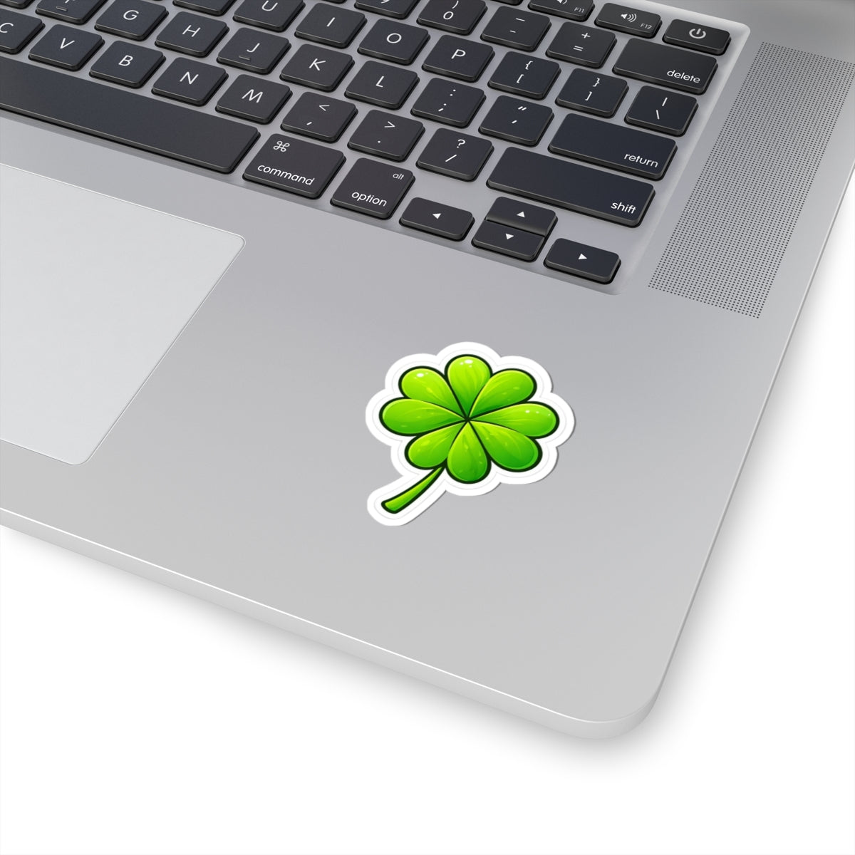 Lucky Four-Leaf Clover Kiss-Cut Sticker — St. Patrick’s Day Decal