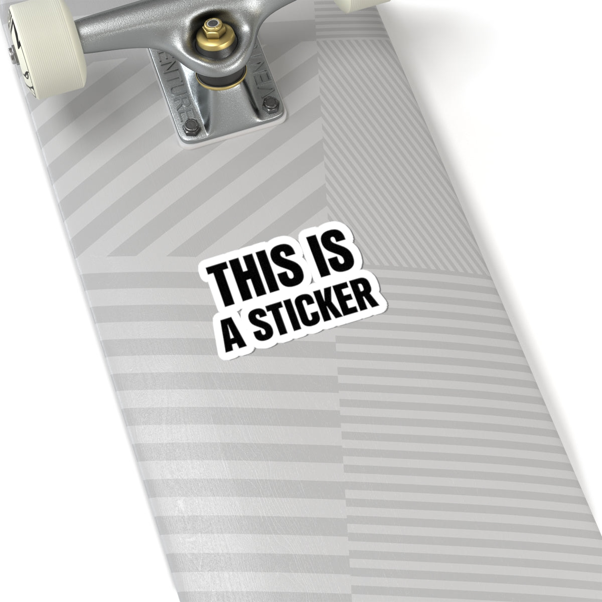 Bold 'THIS IS A STICKER' Kiss-Cut Sticker — Minimal Laptop Decal
