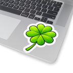 Lucky Four-Leaf Clover Kiss-Cut Sticker — St. Patrick’s Day Decal