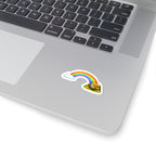 Rainbow to Pot of Gold Sticker — St. Patrick's Day Kiss-Cut Laptop Decal