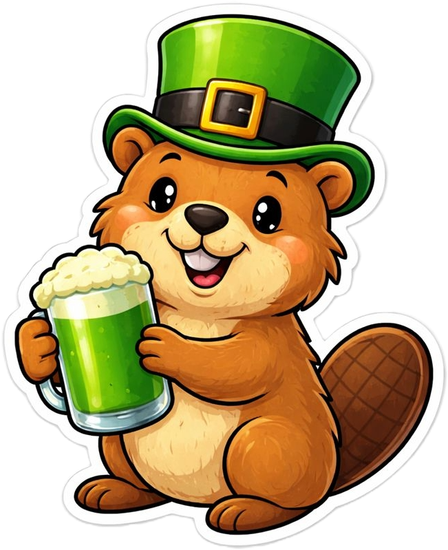 Beaver Cheers — Premium Vinyl Decal