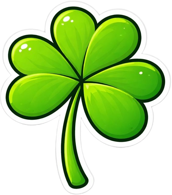 Three-leaf Clover — Premium Vinyl Decal
