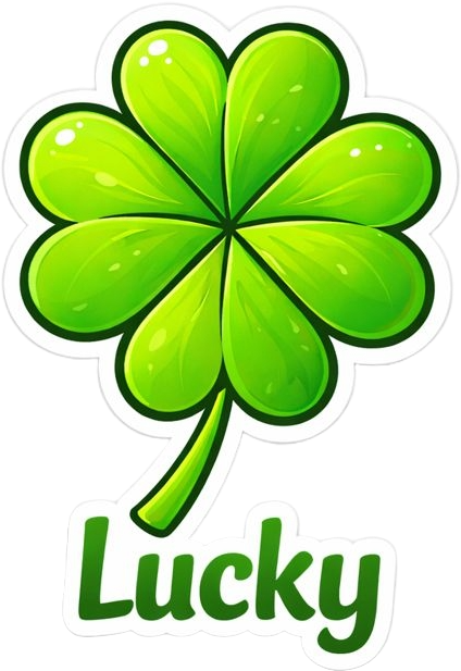 Lucky Clover V2 — Premium Vinyl Decal